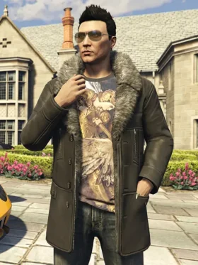 GTA 6 Crime Plays Suede Coat Front View