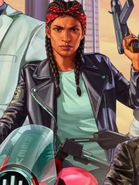 GTA 6 Female Protagonist Biker Jacket Front View