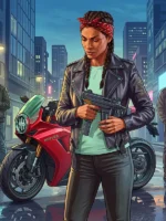 GTA 6 Female Protagonist Biker Jacket View Look