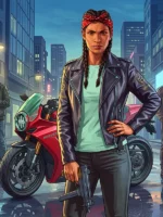 GTA 6 Female Protagonist Black Biker Jacket