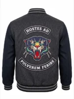 GTA 6 Panther Letterman Varsity Jacket Back Look