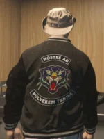 GTA 6 Panther Letterman Varsity Jacket Back View