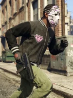 GTA 6 Panther Letterman Varsity Jacket Side View