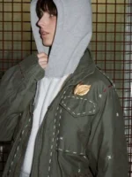 Gdbg X Alpha M-65 Upcycled Jacket Close-Up View