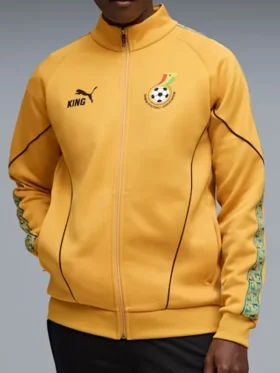 Ghana KING Anthem Mens Track Jacket Front View