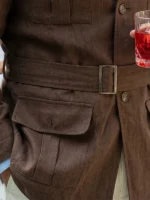 In the Grey 2026 Henry Cavill Brown Jacket Design View