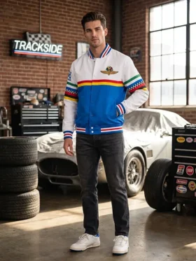 Indianapolis 500 Bomber Jacket Front View