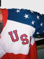 Intra x USA Nations Jacket Close-Up View