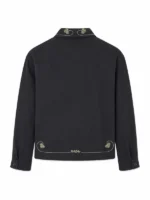 Jay-Z Lucky Draw Black Embroidered jacket Back View
