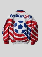 Jeff Hamilton USA World Cup Leather Jacket Back View