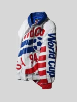 Jeff Hamilton USA World Cup Leather Jacket Side View