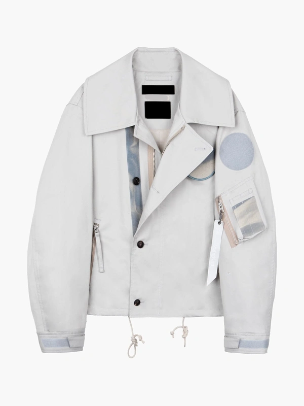 Jiyong Kim x Alpha Sun Bleached Wide Jacket Front View