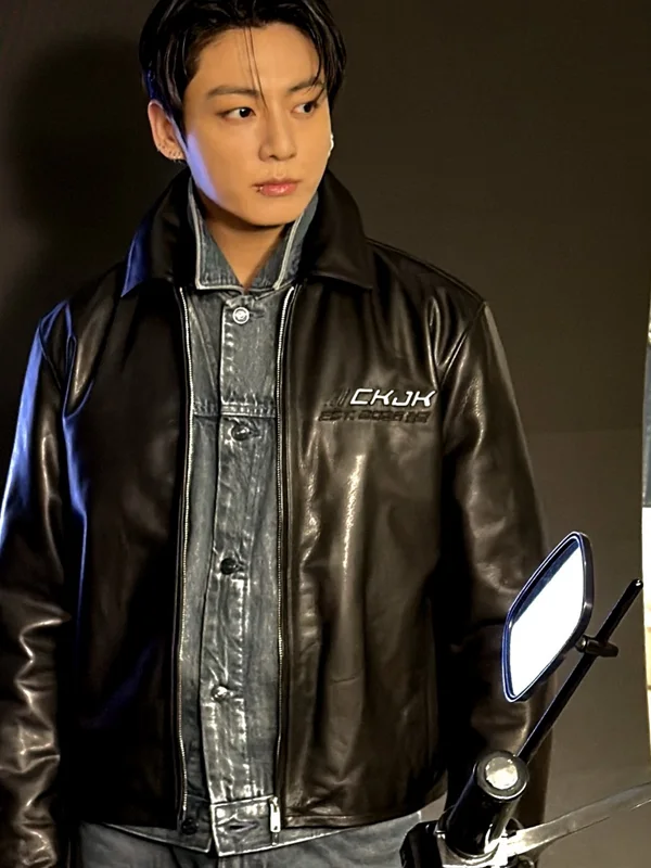 Jung Kook Calvin Klein Leather Jacket Jung Kook Calvin Klein Leather Jacket