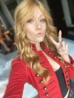 Katherine McNamara Military Jacket Close-Up View