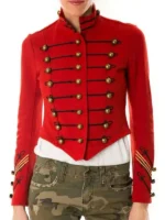 Katherine McNamara Military Jacket Front Look