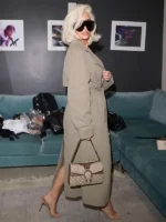 Kim Kardashian Beverly Hills 2026 Trench Coat Side View