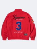 La Martina x Supreme Zip Up Track Jacket Red Back View