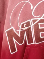 Landon Barker Faded Red Hoodie Look