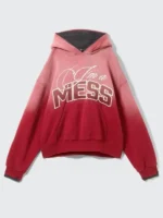 Landon Barker Faded Red Hoodie View Look