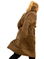 Lets-Love-2026-Malin-Akerman-Brown-Puffer-Coat