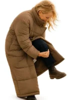 Lets-Love-Malin-Akerman-Brown-Puffer-Coat