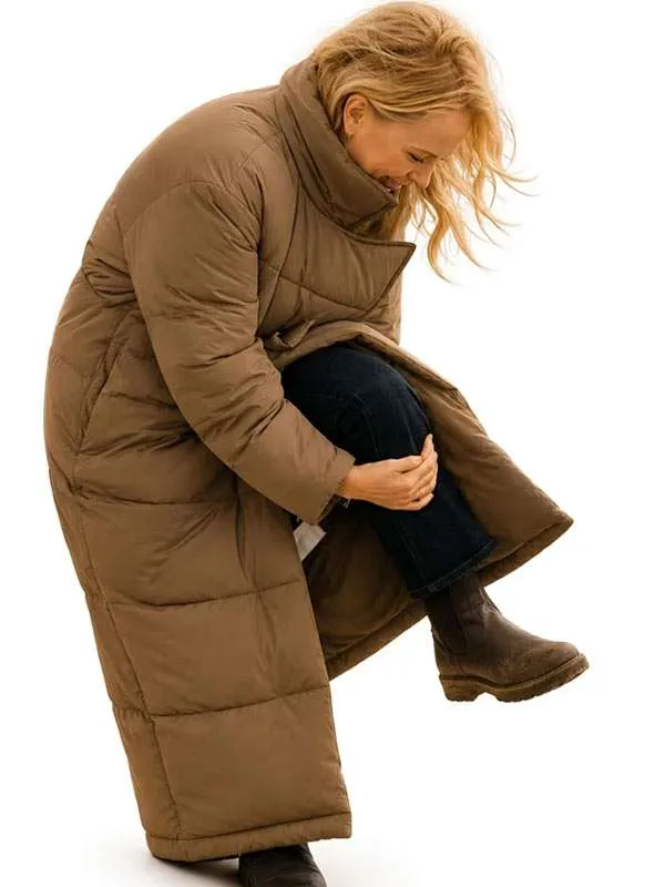 Lets-Love-Malin-Akerman-Brown-Puffer-Coat Lets-Love-Malin-Akerman-Brown-Puffer-Coat