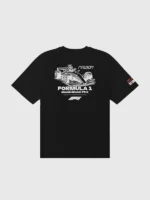 Malbon F1 Bermuda Pit Sketch T Shirt