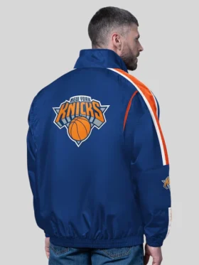 Mens-NY-Knicks-Starter-Blue-Freestyle-Lightweight-Full-Zip-Jacket