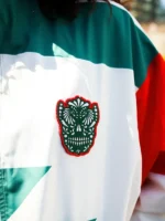 Mexico Nylon Windbreaker Jacket Close-Up View