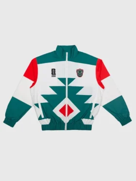 Mexico Nylon Windbreaker Jacket Front View