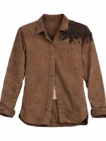 Mutiny 2026 Annabelle Wallis Brown Shirt Front View