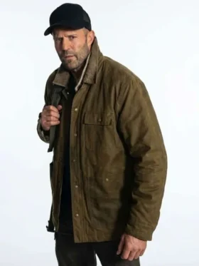 Mutiny 2026 Jason Statham Brown Jacket