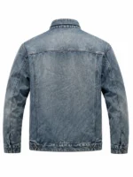 Mutiny 2026 Jason Statham Denim Jacket Back View