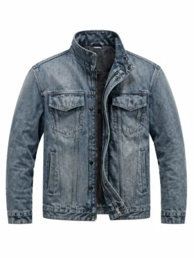 Mutiny 2026 Jason Statham Denim Jacket Front View