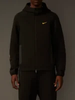 NOCTA Tech Fleece Full Zip Hoodie Black Front View