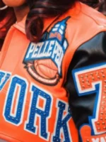 NY Remy Ma Pelle Pelle Knicks Jacket Design View