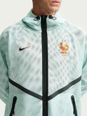 Nike France Mesh Anthem Jacket Close-Up View