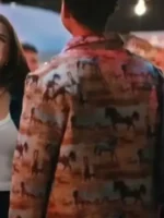 Off Campus Dexter Horse Print Jacket Side Back Look