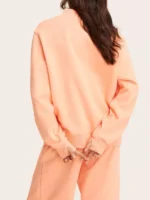 Parke Mockneck Peach Sweatshirt Back View