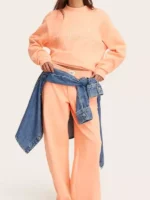 Parke x Target Mockneck Peach Sweatshirt