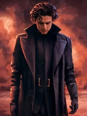 Paul Atreides Dune Long Black Coat