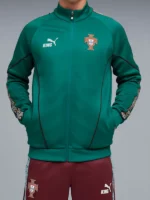 Portugal KING Anthem Mens Soccer Jacket Front View