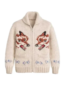 Project Hail Mary Ryan Gosling Knitted Wolf Cardigan
