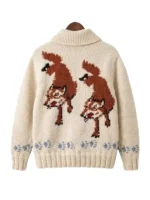 Project Hail Mary Ryan Gosling Knitted Wolf Cardigan Back View