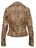 Rita Ora Leopard Print Jacket 2026 Back View