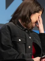 Selena Gomez SXSW Festival Denim Jacket Closure View