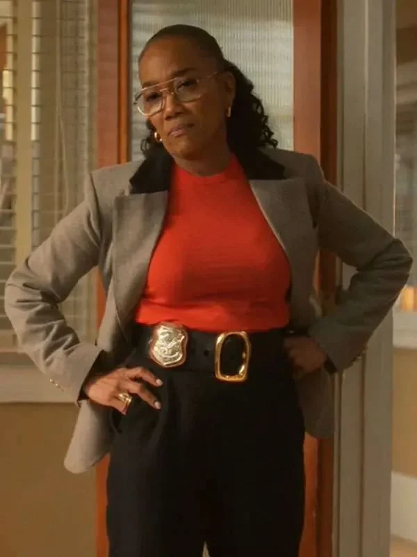 Sonja Sohn Will Trent S04 Grey Blazer Closure View