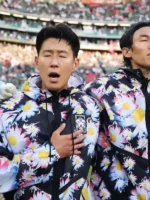 South Korea Hooded Anthem Jacket Design View
