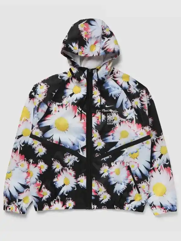 South Korea Hooded Anthem Jacket Front View
