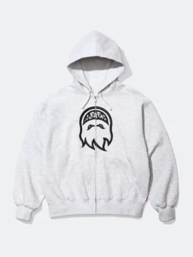 Spitfire x Supreme Hooded Sweatshirt Grey Front Look